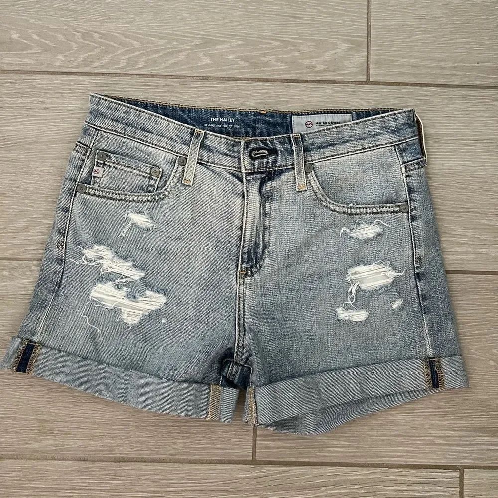 AG Adriano Goldschmied Hailey Ex Boyfriend Short Rolled up Size 25
